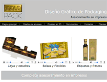 Tablet Screenshot of goldpack.com.ar